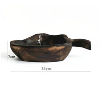 Wood Tray Unique Grain Wooden Fruit Tray Multipurpose Wood Serving Platter for Tea Room