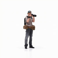 Photographer Figurine Resin Photographer Miniature Collectible Scene Model for Hobbyists