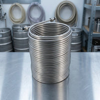 120 Ft Cooling Coil with Fittings 3/8 Inch Beer Cooling Coil Chiller Food Grade for Homebrewers, Keg Owners, Homebrewing