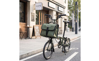 Foldable Folding Bike Bag Structured Front-Mounted Bag Adjustable Water Resistant for Commuters