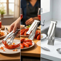 Stainless Steel Crayfish Shelling Tool Easy to Clean Crayfish Shell Splitter with Serrated Edge Rust-Resistant Crawfish Sheller Tool Comfortable Grip for Seafood Lovers