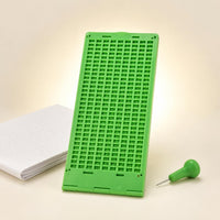 Braille Writing Board Raised Cell Grid Braille Writing Plate Metal Tip