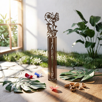 Garden Stake with Sign Filigree Ground Stake Weather Resistant for Yards, Patios