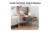 Wavy Side Table Modern Minimalist design Nightstand Italian-Inspired for Families