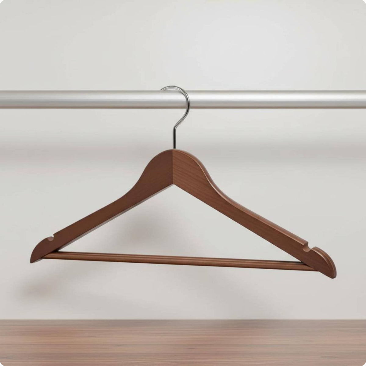 Wood Hanger Wood Clothes Hanger Non-Slip Shoulders Clothing Storage for Hotel, Wardrobe