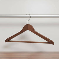 Wood Hanger Wood Clothes Hanger Non-Slip Shoulders Clothing Storage for Hotel, Wardrobe