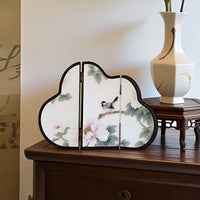 New Chinese Style Folding Table Screen with Flower and Bird Design
