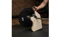 Wooden Barbell Lifter Labor-Saving Design Deadlift Jack Easy Barbell Plate Loader for Weightlifters, Powerlifters