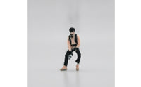 Color-Printed Miniature Man with Camera Collectible Photographer Figurine Tiny Seated Figure Micro for Hobbyists