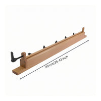 Hand-Crank Clamp Natural Wood Finish Shop Equipment Rectangular Body