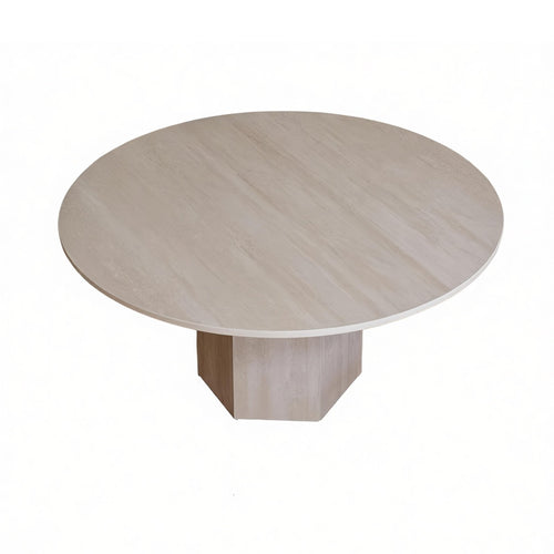 Round Pedestal Table Sintered Stdistinct Top Pedestal Coffee Table French-inspired& Easy to Clean for Families with Children