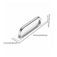 Glass Door Pull Handle Easy Installation No Glass Handle Long-Lasting Metal