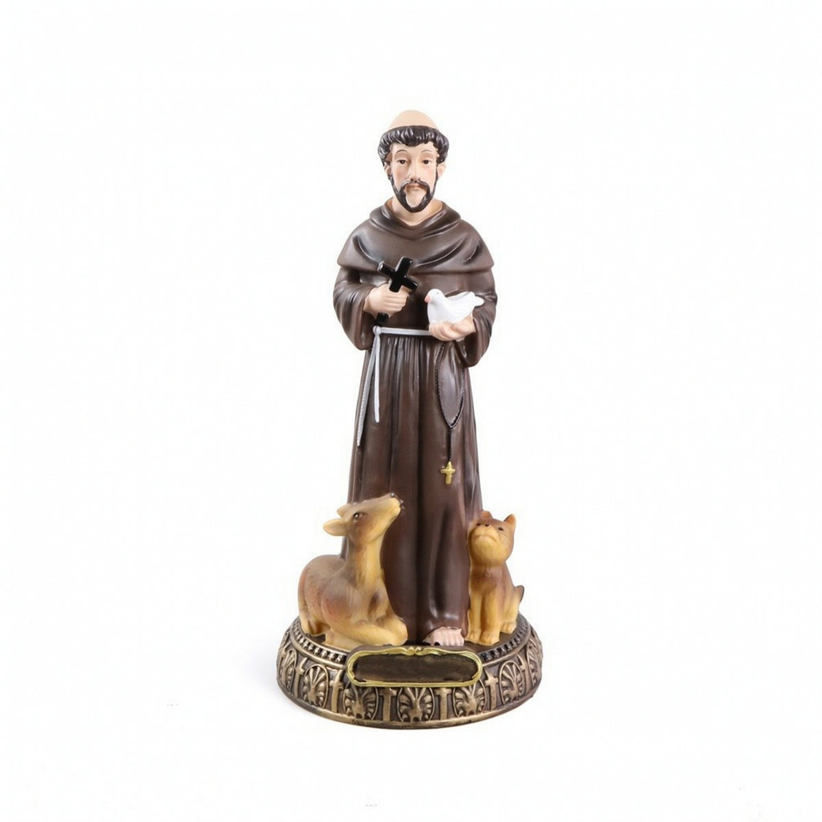 Saint Francis Sculpture with Animals Catholic Saint Francis Statue Religious