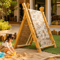 Premium Wooden Sandbox with Water Table, Toddler Sand Table for Outdoor Play, Kids Water Table 3-in-1 Sand Water Table, Two Tier Water Table