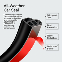 EPDM Rubber Seal Strip for Car Doors, Weather Seal, Sound Insulation, Dust Proof #variant:5