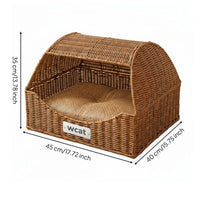 Drawer Type Pet Bed Breathable Semi Enclosed Feline Bed Cozy for Summer, Indoor