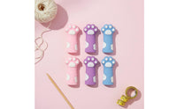 6 Pieces Crochet Hook Cover Multi-Color Silicone Needle Stopper for Crocheters