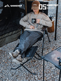Adjustable Height Folding Stool for Fishing and Travel