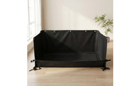 Hay Feeder with Raised Walls Leak Resistant Hay Feeder Mat Heavy Duty Holder for Bunnies, Guinea Pigs, Pet Enclosure