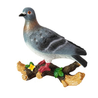 Pigeon Figurine on Branch Compact Dove Statue Model Lightweight for Garden, Yard