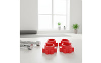 4 Pieces Dumbbell Locking Nut Replacement Dumbbell Nut with Edge Tool Spinlocks  for Weightlifters