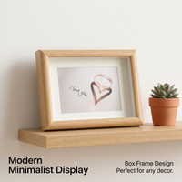 A4 Wooden Picture Frame, 6x4 Wooden Photo Frame, Modern Minimalist Desktop Display Frame, Study Room Decor, MDF Wood Frame, Wall Mount Frame
