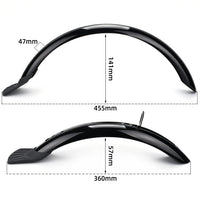 FMFXTRA 16/20 Inch Bicycle Fenders for 1.75-2.125 Tires Full Coverage Mudguard Rain Guard