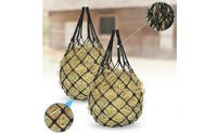 2 Pieces Slow Feed Hay Net Heavy Duty Hay Net with Hanging Loops Long-Lasting