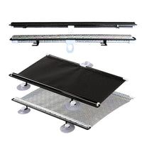Car Sun Shade Mesh Sunscreen Heat Insulation Sun Visor Automatic Retractable Sun Shade Front Windshield Curtain Sun Guard