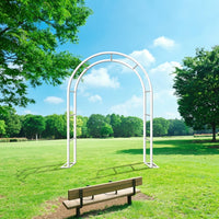 Garden Arch for Elegant Garden Decor, Garden Arches Metal Strong and Heavy Duty for Plant Support, Wide 350cm Wedding Arch, Metal Ground-Standing