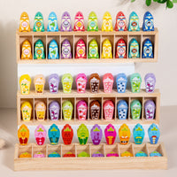 Wooden Beverage Bottle Color Matching Game Memory Interactive Parent-Child Board Game Educational Toy