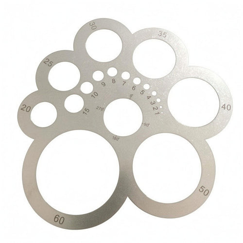 Leather Ruler Stainless Steel Flower Leather Die Angle Markings