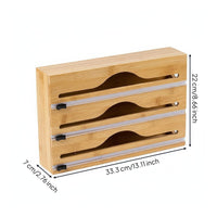 Wall-Mounted Box Curved Opening Kitchen Film Dispenser Natural Grain