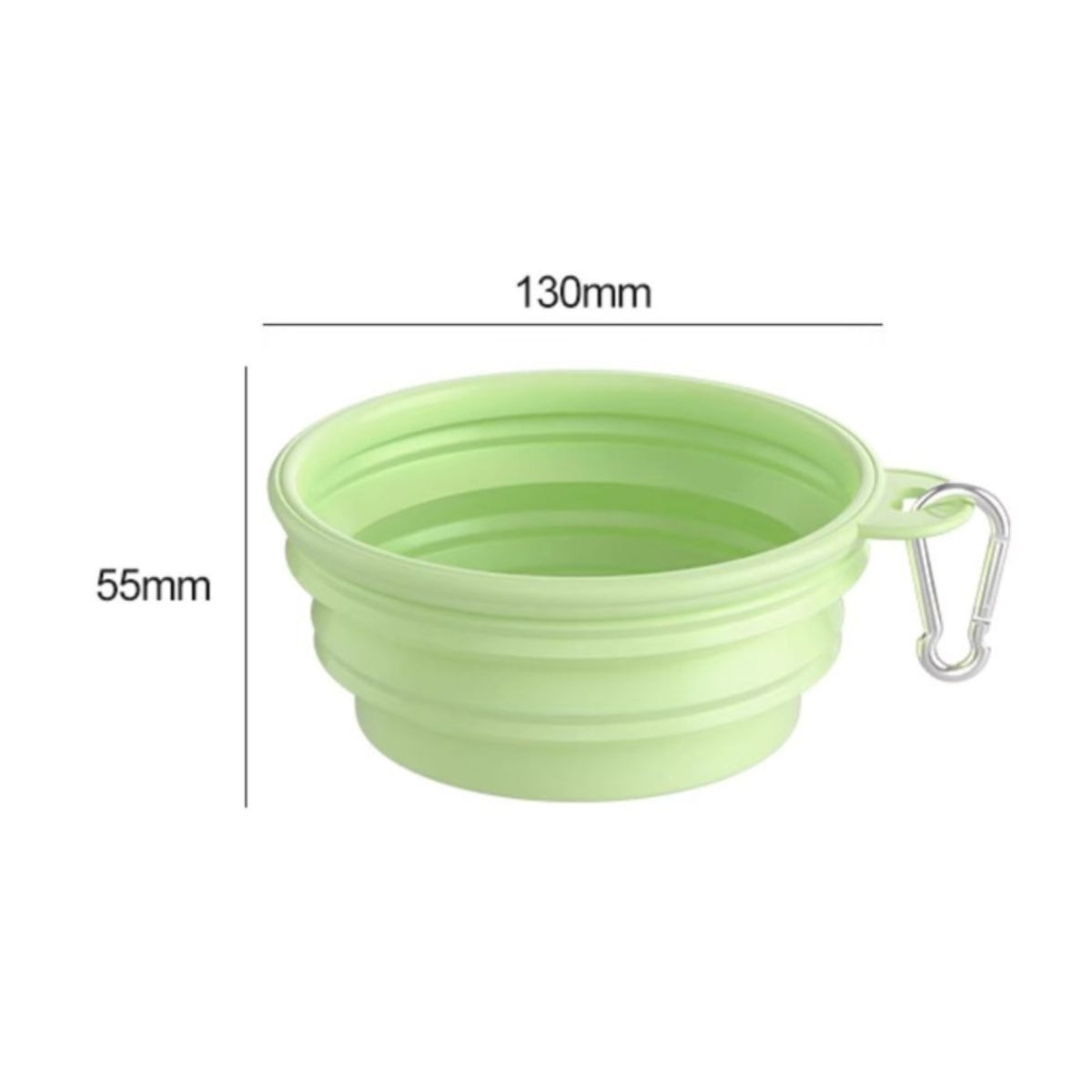 Space Saving Collapsible Pet Bowl Lightweight Portable Dog Bowl Odorless Foldable Pet Dish Dishwasher Safe for Camping, Hiking