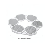 Rotating Dining Tray Segmented Tabletop Food Turntable Smooth for Parties, Hosts