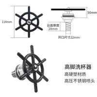 Bar Sink Cup Washer with High Pressure Spray Head for Coffee and Milk Tea Shops