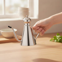 Oil Pot Stainless Steel Oil Pot with Lid Dripping  Cruet for Dining Table