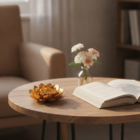 Lotus Candle Holder Low-Profile Lotus Candle Stand Eye-Catching for Tea Room
