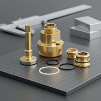 Plumbing Component Shower Faucet Rebuild Kit Lavatory Equipment Effortless Installation for Renovation