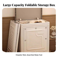 Collapsible Fabric Container Large Capacity Household Storage Clear View view panel