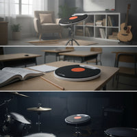 Drum Practice Pad Portable Drum Pad with Carry Handle Quiet for Drummers, Home, Apartment