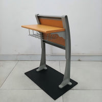 Lecture Hall Row Chair, Fixed Desk Chair, Aluminum Alloy Leg, School Auditorium