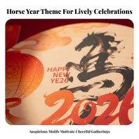 2026 Year of the Horse Decoration, Festive Scene Setup, Display Board Backdrop for Mall Hotel Events