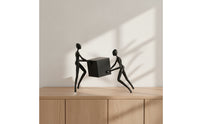 Sculpture with Figures Modern Abstract Sculpture Contemporary Tabletop Statue for Homeowners, Living Room