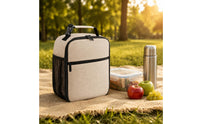 Insulated Lunch Bag Front Pocket Zippered Lunch Bag Top Handle