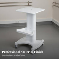 Oral Instrument Trolley Long-Lasting ABS Material Medical Utility Cart Medical Support Trolley With Wheels Mobile Tray Stand