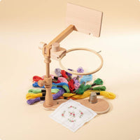 Adjustable Embroidery Hoop Stand Polished Surface for Desk, Beginners