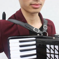 Leather Accordion Strap, Adjustable, Waterproof, Fits 16-120 Bass Accordions