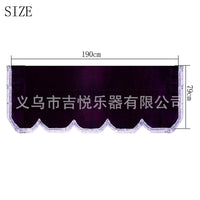 电钢琴罩金丝绒电子琴罩防尘罩流苏包边设计丝滑防尘套钢琴盖巾