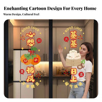 Housewarming Window Sticker, Electrostatic Decorative Decal, Kitchen Glass Door
